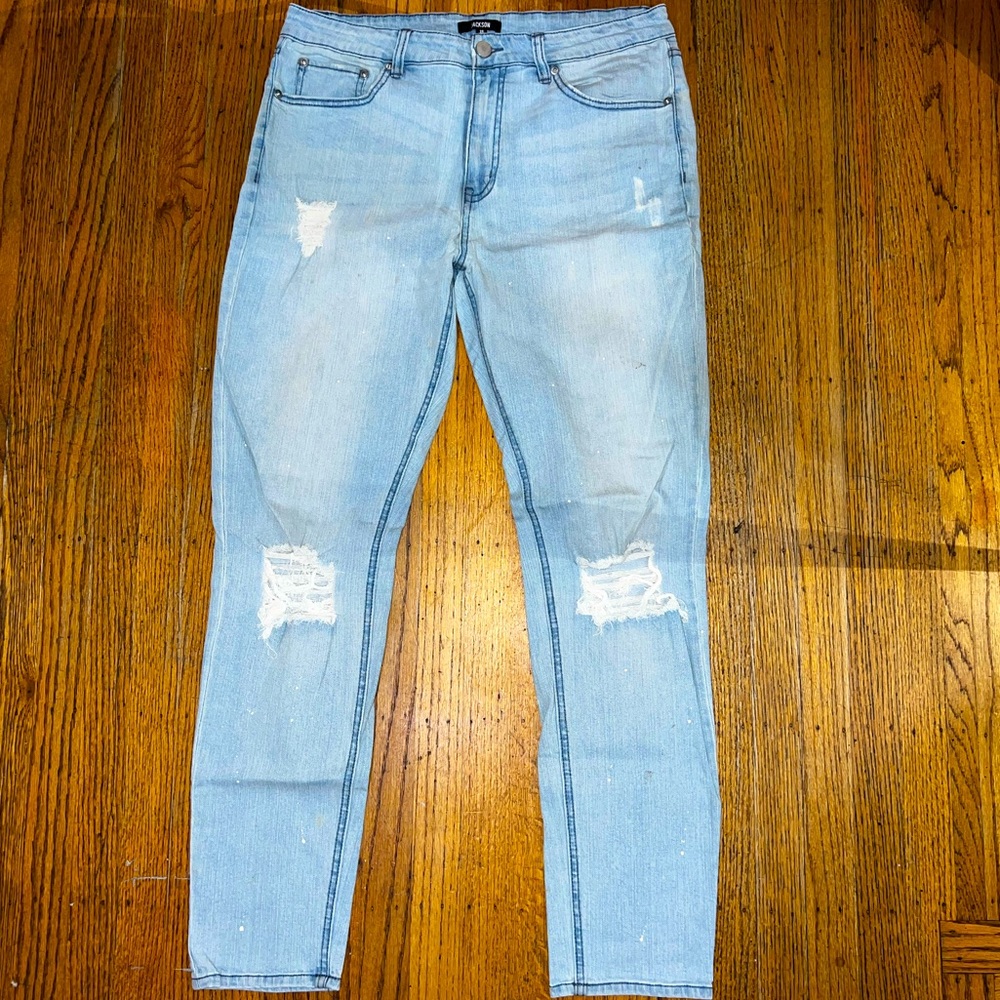 Jackson Slim Distressed Denim Jeans